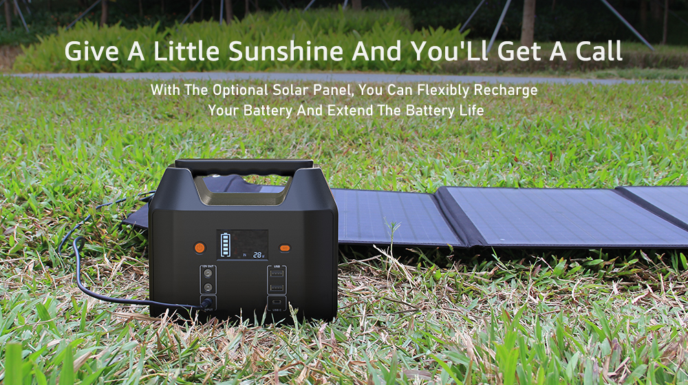 Powkey 30W Foldable Solar Panel - Portable Solar Charger With USB-C, QC 3.0 & DC Output For Power Stations, Phones, Camping