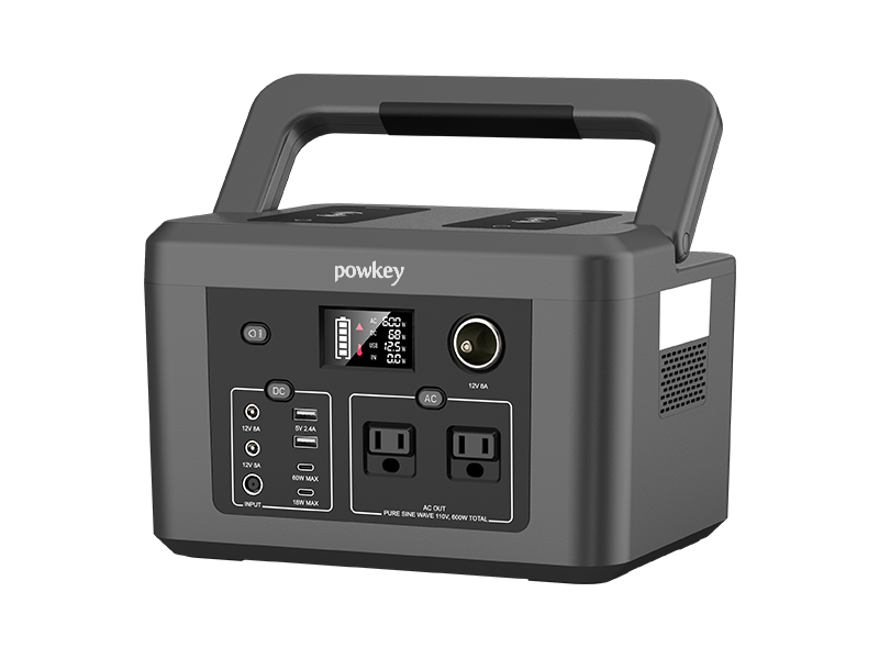 Powkey R600 Portable Power Station 600W 135200mAh/500WH