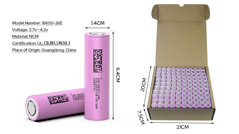 18650 3.7V Lithium Battery