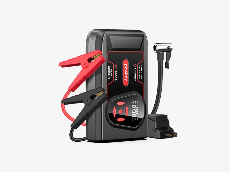Powkey H11 20000mAh Jump Starter With Air Pump
